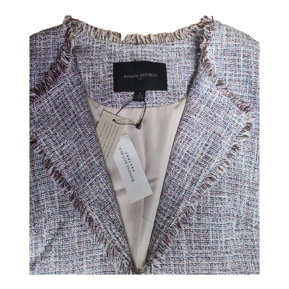 NWT Banana Republic Tweed Blazer - Picture 5 of 7